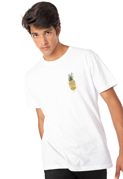 Camiseta Osklen Abacaxi Watercolor Branca - Marca Osklen