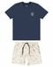 Conjunto Camiseta e Short Nylon Infantil Masculino Onda Marinha - Marca Onda Marinha