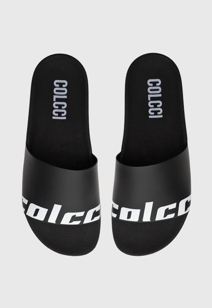 Chinelo Slide Colcci Logo Preto - Marca Colcci