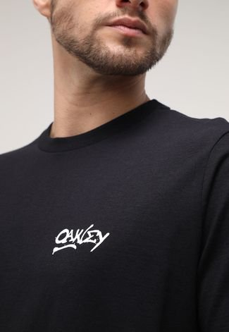 Camiseta Oakley Logo Preta