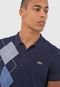 Camisa Polo Lacoste Regular Xadrez Azul-Marinho - Marca Lacoste