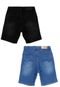 Kit Bermuda Jeans Reduzy Infantil Menino 4 ao 8 Multicolorido Azul - Marca Crawling