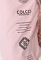 Camiseta Colcci Palm Rosa - Marca Colcci