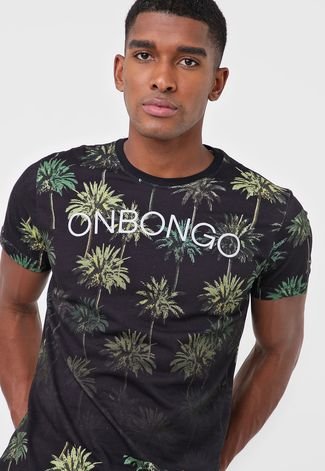 Camiseta Onbongo Tropical Preta