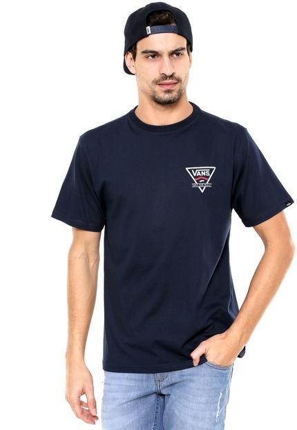 Camiseta Vans Classic Side Stripe Azul-Marinho - Marca Vans