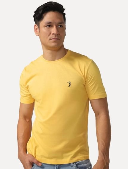 Camiseta Aleatory Masculina Dark Grey Icon Amarela - Marca Aleatory