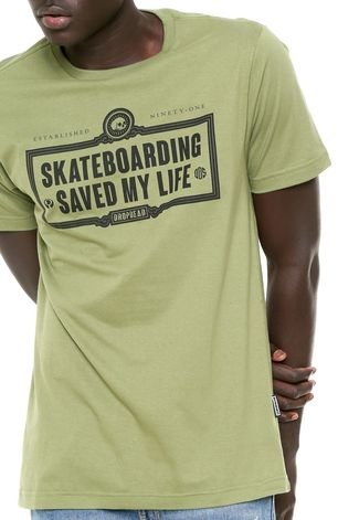 Camiseta Drop Dead Skate Saves Verde