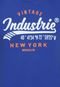 Camiseta Industrie NY Brooklyn Azul/Laranja - Marca Industrie