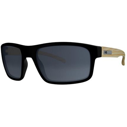 Óculos de Sol HB Overkill M Black/Wood Polarized Gray - Marca HB