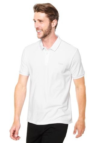 Camisa Polo Calvin Klein Jeans Branca - Compre Agora