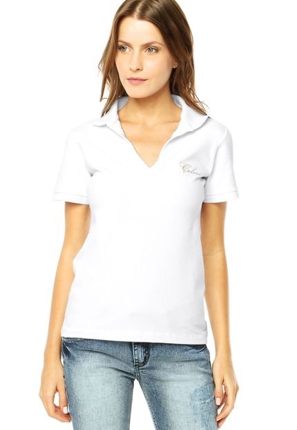 Camisa Polo Colcci Simple Branca - Marca Colcci