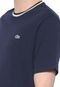 Camiseta Lacoste Listras Azul-marinho - Marca Lacoste