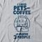Camiseta I Liked Pets And Coffee - Mescla Cinza - Marca Studio Geek 