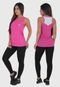 Kit com 03 Regatas Bicolor Femininas Dry-Fit Poliamida Tapa Bumbum Fitness - Marca Click Mais Bonita