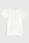 Camiseta GAP Infantil Menina Off-White - Marca GAP