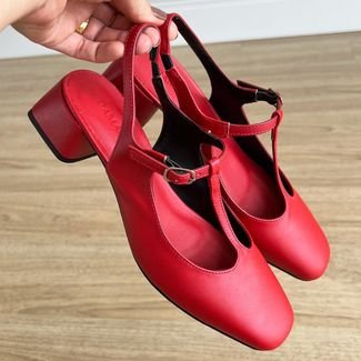 Sapato Boneca Lulu Vermelho Vermelho