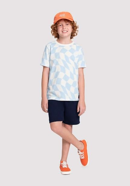 Conjunto Infantil Menino com Camiseta e Bermuda - Marca Alakazoo
