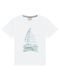 Conjunto Infantil Menino Camiseta   Bermuda Milon Branco - Marca Milon
