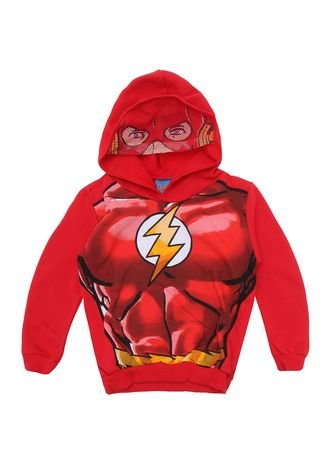 Blusa de Moletom Kamylus Menino Flash Vermelha - Compre Agora