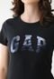 Camiseta GAP Slim Logo Preta - Marca GAP