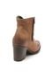 Bota Couro DAFITI SHOES Cano Curto Marrom - Marca DAFITI SHOES