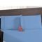 Jogo de Lençol Casal Padrão Percal 200 Fios 3 Peças Azul - Marca Casa Modelo Enxovais