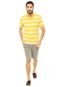 Camisa Polo Tommy Hilfiger Listras Amarela - Marca Tommy Hilfiger