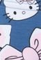 Conjunto Hello Kitty Print Paetês Rosa/Azul - Marca Hello Kitty