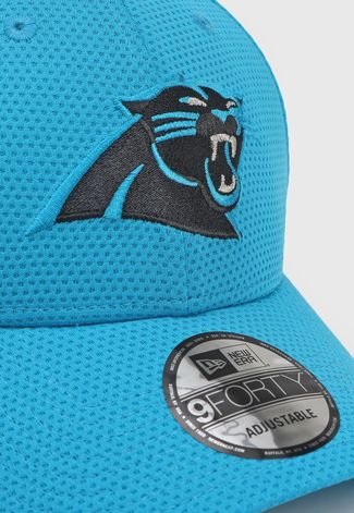 Boné Aberto New Era Sn Core Basic Carolina Panthers Aba Curva Azul