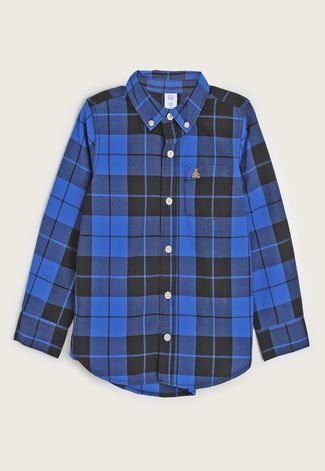 Camisa GAP Xadrez Azul - Compre Agora