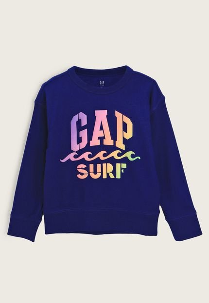 Blusa de Moletom GAP Surf Azul-Marinho - Marca GAP