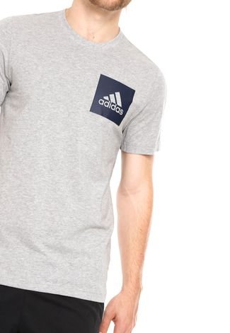 Camiseta adidas Logo Cinza