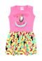 Vestido For Girl Bebê Menina Rosa/Amarelo - Marca For Girl