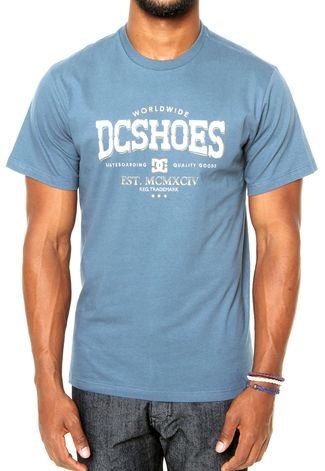 Camiseta DC Shoes Ordered Bluestone Azul