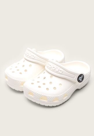 Babuche Infantil Crocs Classic Clog Branco