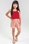 Conjunto Infantil Menina Listrado Cropped Colorittá Vermelho - Marca Colorittá