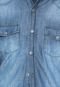 Camisa Jeans Malwee Estonada Azul - Marca Malwee