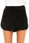 Short Ellus Rock Satin Rib Preto - Marca Ellus