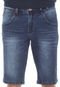 Bermuda Jeans Zune Reta Five Pockets Azul - Marca Zune