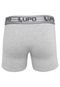 Cueca Lupo Boxer Logo Cinza - Marca Lupo