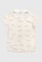 Camisa Tileesul Infantil Estampada Off-White - Marca Tileesul