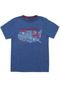 Camiseta U.S. Polo Menino Frontal Azul - Marca U.S. Polo
