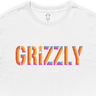 Camiseta Grizzly Beveled SM23 Masculina Branco