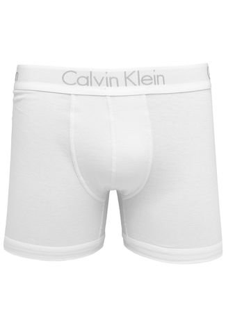 Cueca Boxer Calvin Klein Underwear Logo Branca Compre Agora