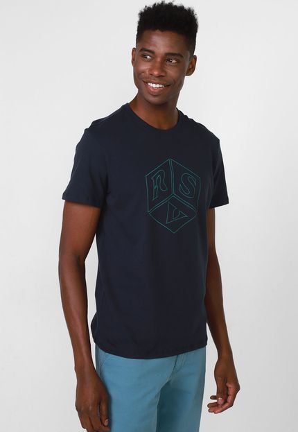 Camiseta Reserva Cubo Azul-Marinho - Marca Reserva