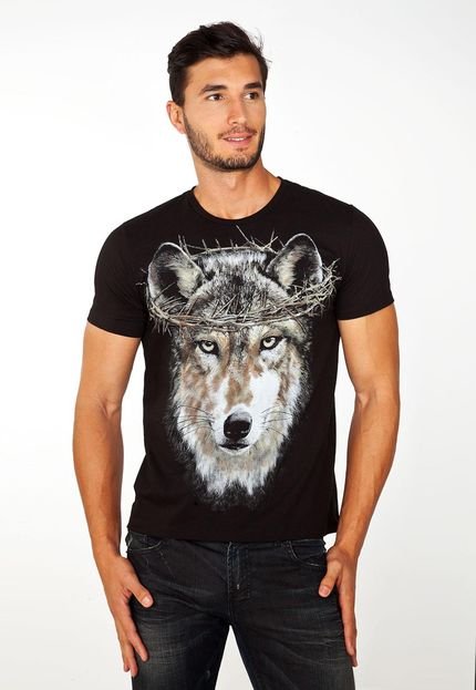 Camiseta Ellus 2ND Floor Wolf Preta - Marca 2ND Floor