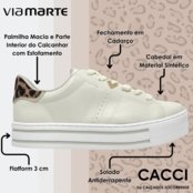 Tenis Casual Feminino Conforto Via Marte 010-002 - Marca Via Marte