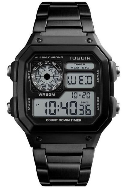 Relógio Masculino Tuguir Digital TG1335 - Preto e Preto - Marca Tuguir