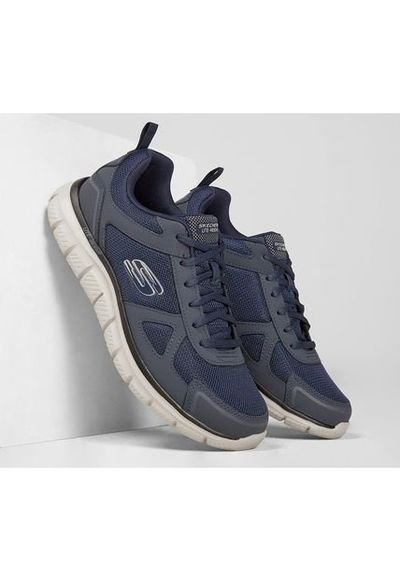 Tenis Skechers Track Scloric Color Azul Blanco Para Hombre