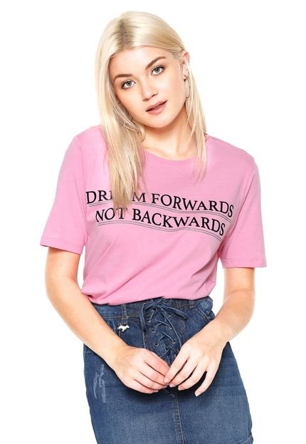 Camiseta Dzarm Estampada Rosa - Marca Dzarm